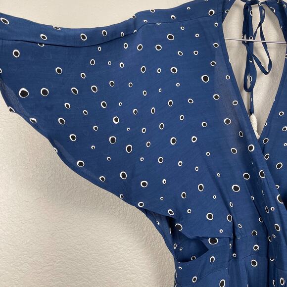 Faithfull The Brand Alto Dress Blue Polka Dot 6 - Picture 8 of 15